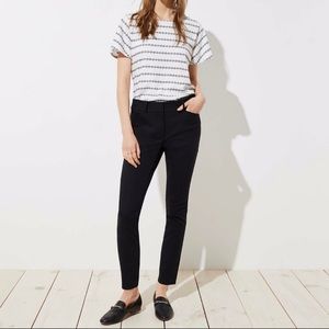 Loft Modern Skinny Ankle Pants Black